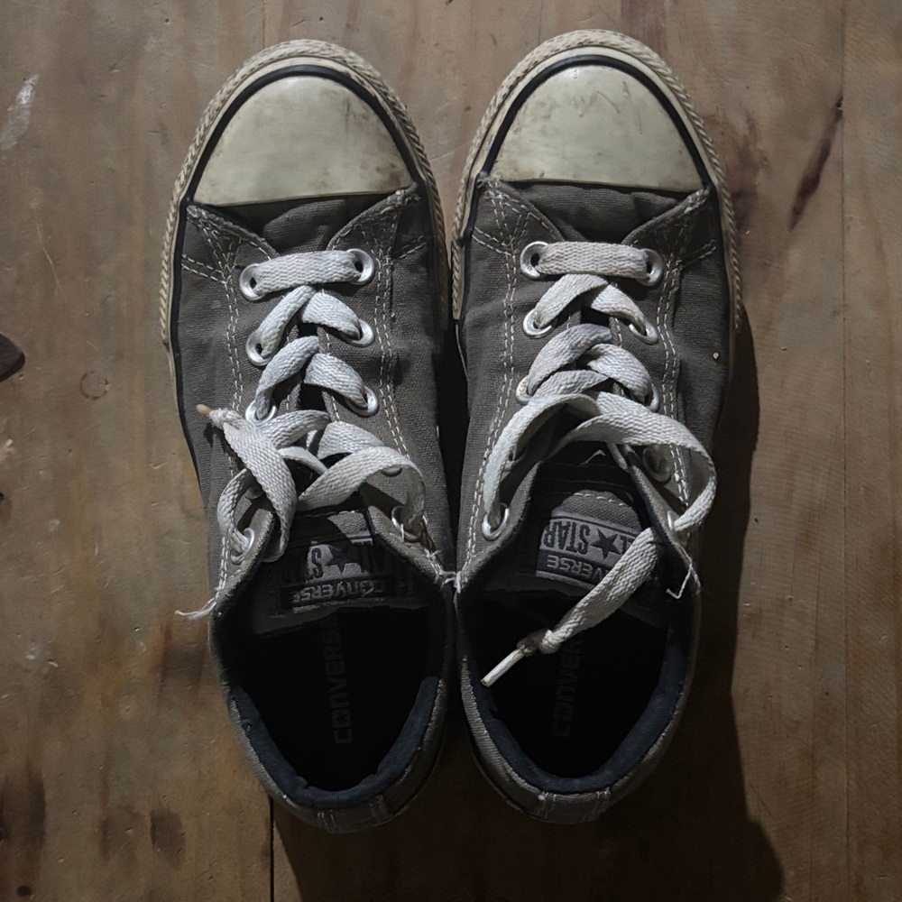 Converse Kids Sneakers in Gray and White